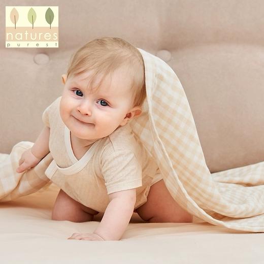 【云粉节】9楼 英国natures purest婴儿纯棉纱布盖毯子儿童纯棉纱布薄款午睡盖毯 吊牌价：588 商品图1