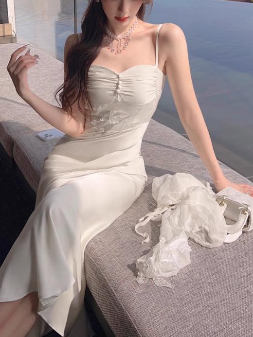 张心子【明月松涧】仙气名媛风立体蝴蝶刺绣套装两件套 U2402002 商品图5