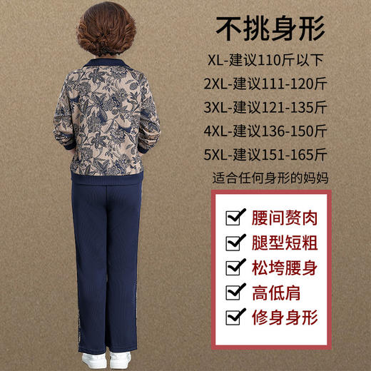 中老年女春装上衣洋气长袖小衫两件套（货号 ML33011） 商品图2