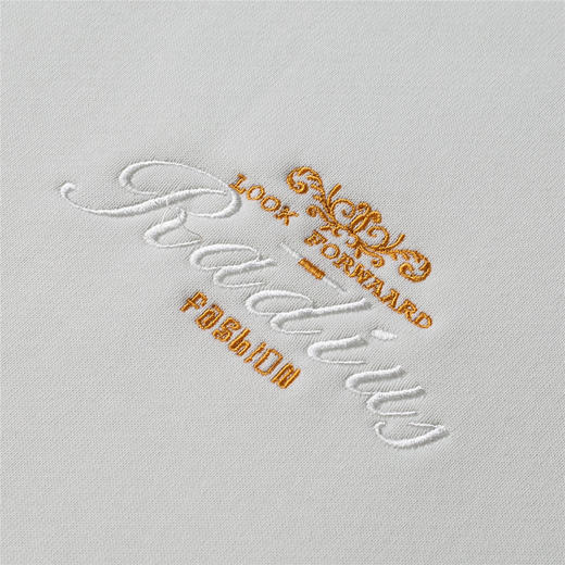 14LP37270【桑蚕丝混纺】罗蒙春秋胸花绣花卫衣男士舒适休闲百搭卫衣男圆领长袖T恤上衣男 商品图7