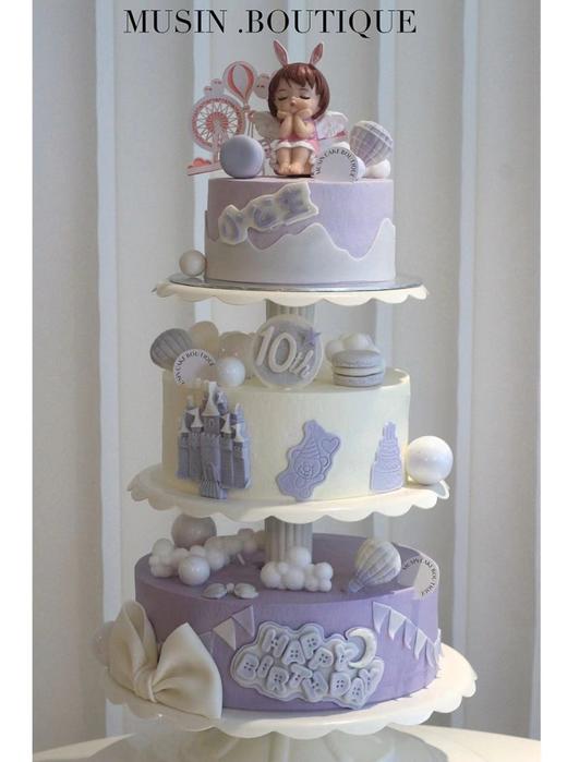 小公主3层蛋糕 商品图0