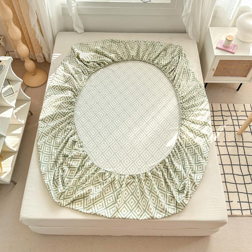 自然醒纯棉老粗布床笠单件全棉床垫保护罩防尘罩全包防滑席梦思保护套夏JY 商品图13