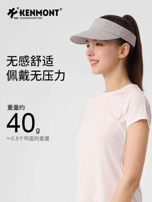 卡蒙情侣同款轻量化空顶防晒帽易携带 商品图3