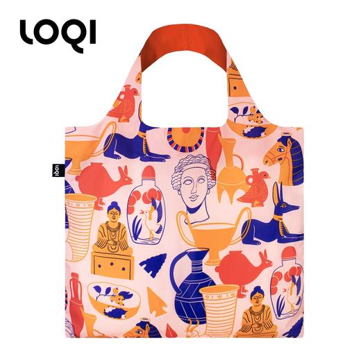 德国LOQI 博物馆系列   时尚艺术环保万用袋 折叠大容量单肩手提购物袋承重40斤防泼水 商品图5