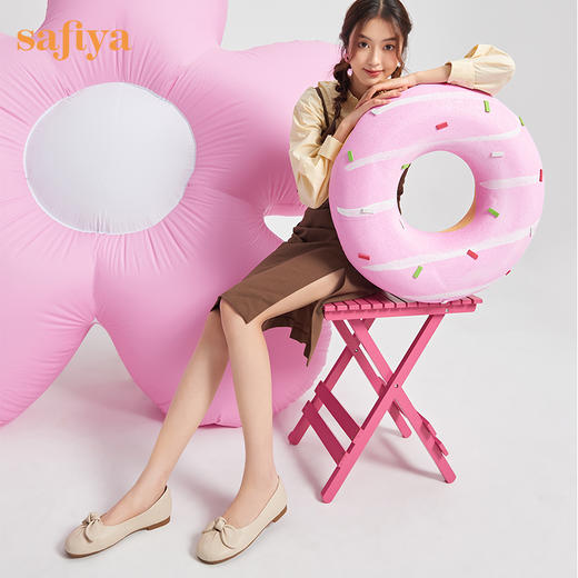 Safiya/索菲娅2024春夏软羊皮休闲浅口仙女风蝴蝶结单鞋 SF41111082 商品图2