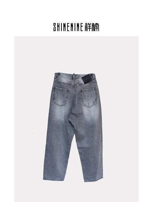 411531660复古做旧牛仔裤 商品图5