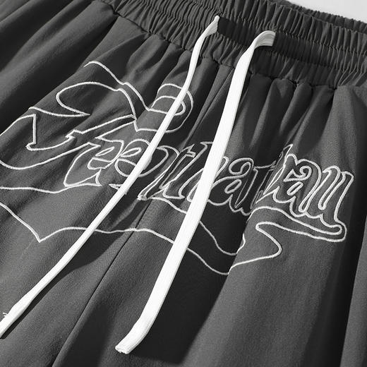 有志者UZIS 篮球跑步训练运动长裤男潮流宽松春夏梭织直筒裤[底色 商品图3