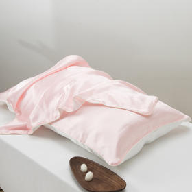 【预售3天】重磅真丝枕套19姆米桑蚕丝纯色单面信封式1800008