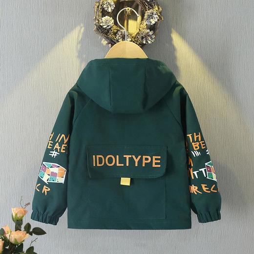 男童薄款外套连帽衣2024韩版新款冲锋衣春秋装春季儿童透气休闲服 商品图1