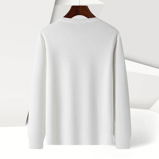 【灯芯条 多色】罗蒙春秋男装绣花胸标卫衣男士时尚休闲百搭卫衣圆领长袖T恤上衣男 商品图4