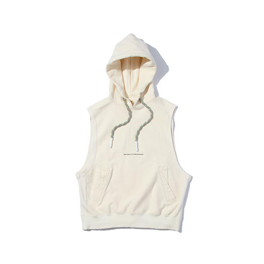 F/CE RE SWEAT HOODY VEST 中性款再生棉廓形连帽马甲 商品图0