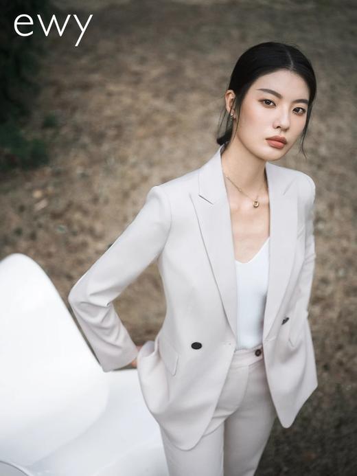 时尚简约米白色西服外套女气质女总裁高管职业装气质西装工装 商品图3