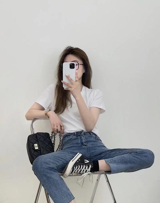 （买一送一）210g精梳棉圆领T恤  纯棉的！柔软亲肤 不分男女款  可搭配情侣装！闺蜜装！ 商品图10