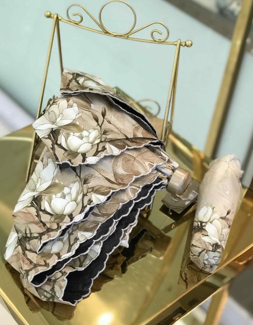 优品堂【如花如歌5】金骨、黑胶、超轻、五折、遮阳防紫外线太阳伞 商品图12