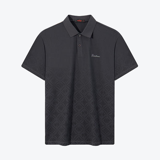 【非遗苗绣蝴蝶妈妈系列】柒牌polo衫短袖男夏季新款渐变印花T恤	126T72620 商品图4