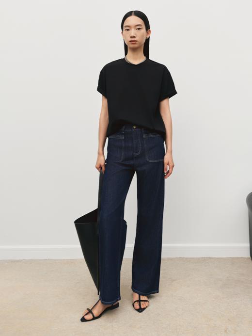 修胯牛仔裤 原牛色直筒牛仔裤FB5156244 商品图8