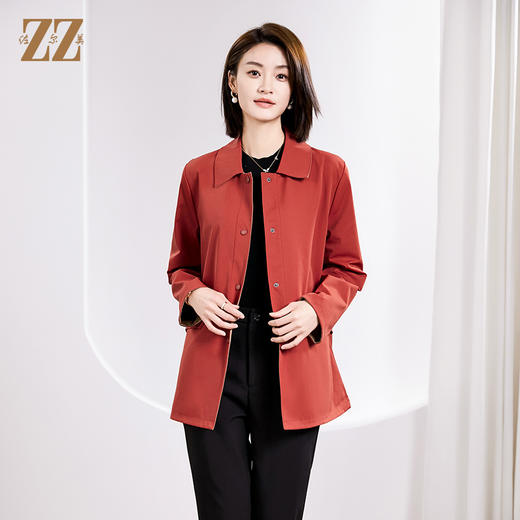 佐尔美春季新品上新 双面穿经典时尚风衣外套女E23FD11 商品图0