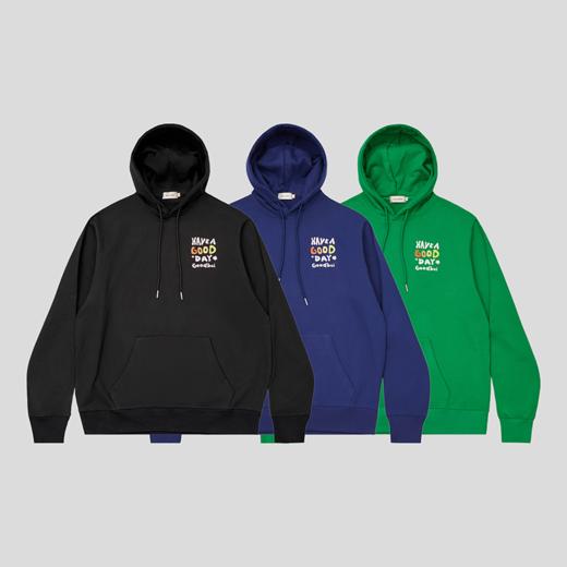 GOODBAI Have a good day彩色印花连帽卫衣 商品图0