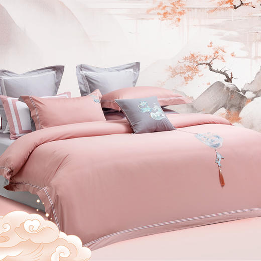 多喜爱山海经 60S贡缎长绒棉四件套 碧落文鳐 商品图4