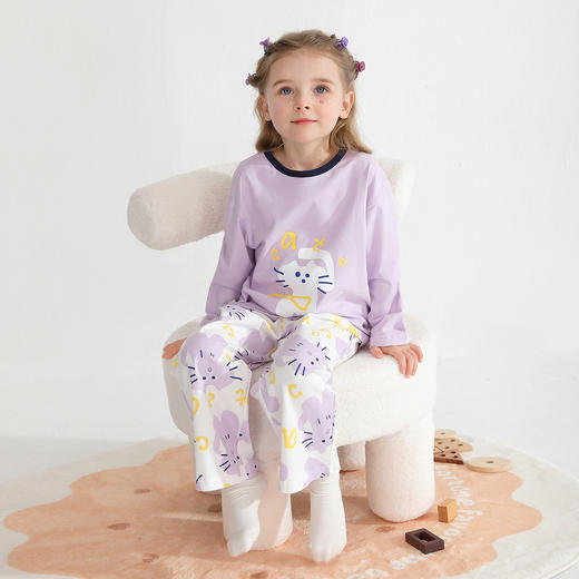 【5A抗菌】【80-130】【MQDmini】女童春秋家居服睡衣套装 商品图2