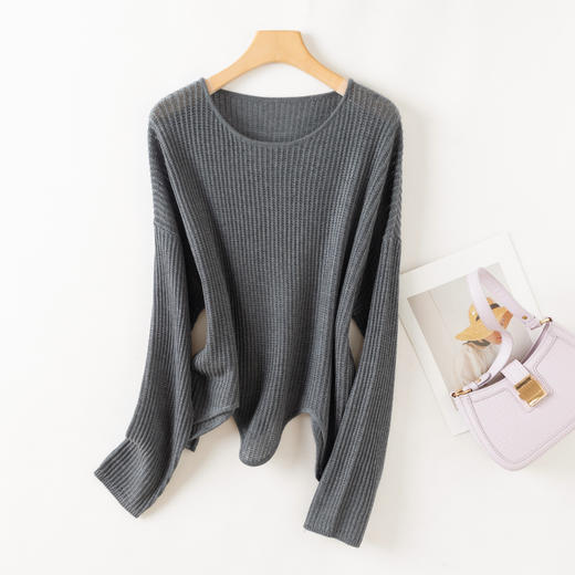 Avann低船领坑条镂空落肩衫24051SS 商品图7