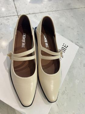 【门店同款】ENJOY春季简约侧边三角金属单鞋 155761867