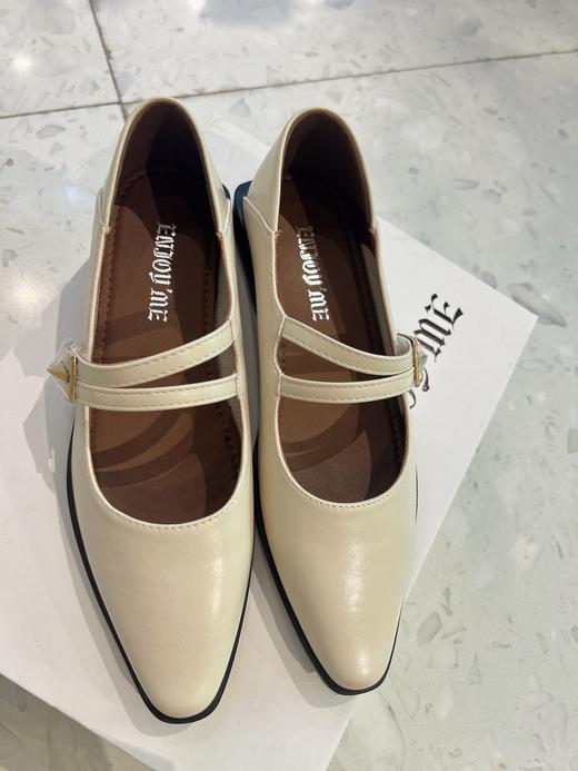 【门店同款】ENJOY春季简约侧边三角金属单鞋 155761867 商品图0