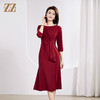 佐尔美春季上新 优雅气质中式七分袖连衣裙E23LL32 商品缩略图2
