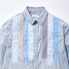 KUON Hobo Shirt-Stripe- 多种面料拼接条纹长袖衬衫 商品缩略图1