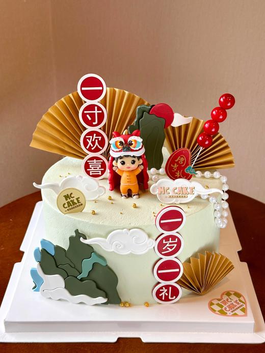 国风 周岁蛋糕 商品图1