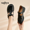Safiya/索菲娅 2024夏新款休闲镂空复古包头编织罗马凉鞋 SF42115070 商品缩略图6