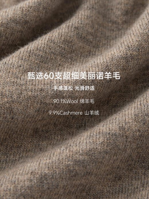 羊绒羊毛圆领松弛短袖毛衫FJ5057243 商品图14