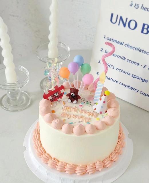 【生日蛋糕】小熊蜡烛款 商品图0