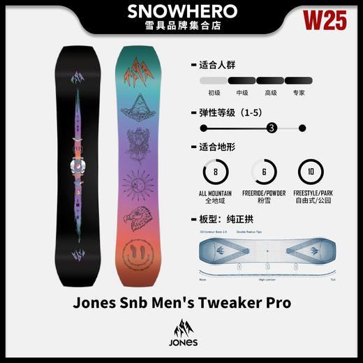 24/25雪季JONES男款野雪板预售 商品图7