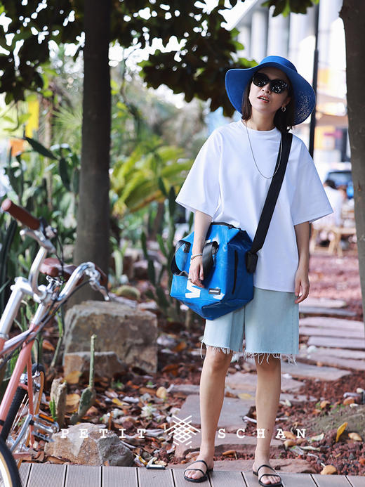 PETIT SCHAN小闪 #048 Outline of flower 花的轮廓 春秋透气可折叠多色大帽檐度假感纸辫遮阳帽 商品图5