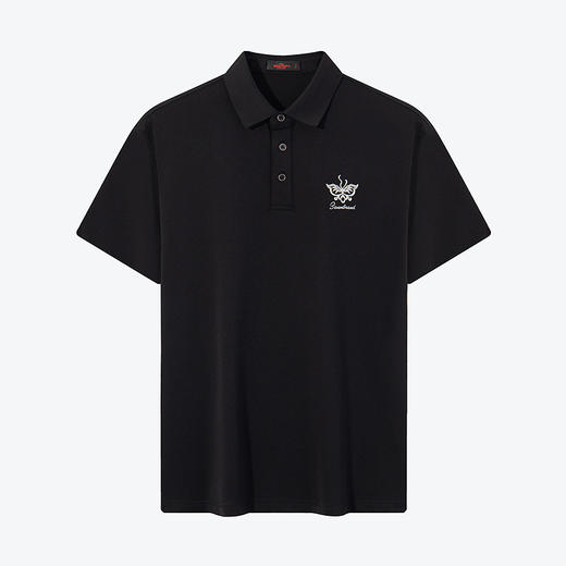 【特价】【非遗苗绣蝴蝶妈妈系列】柒牌polo衫短袖男夏季凉感透气翻领上衣	126T72600 商品图4