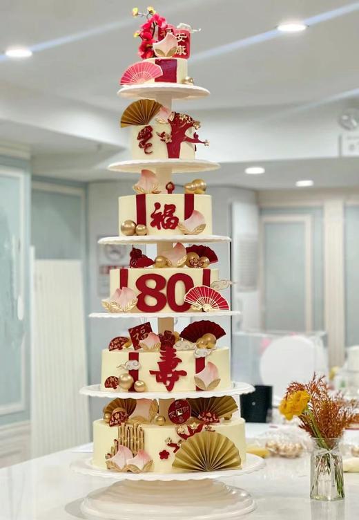 6层祝寿蛋糕 商品图0
