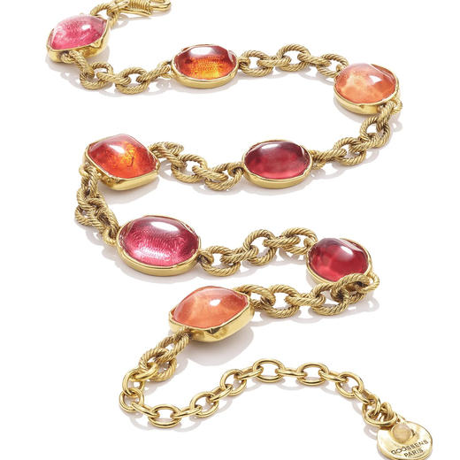 北京仓｜Goossens Paris-Cabochons-新春Look-红色 链条 项链（多种戴法）［法国设计师］ 商品图2