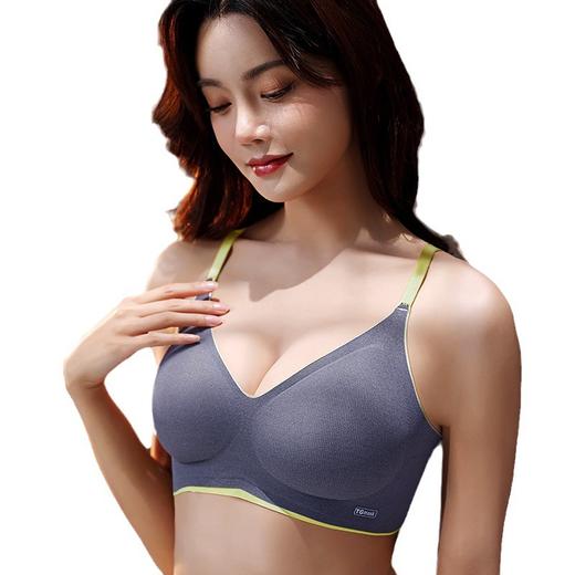 无痕女士小胸内衣 纯色防下垂聚拢乳胶固定杯舒适透气文胸女1112407 商品图2