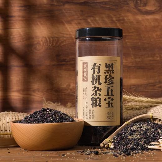 食在有方有机杂粮黑珍五宝黑米黑小米紫米黑芝麻黑豆 商品图2