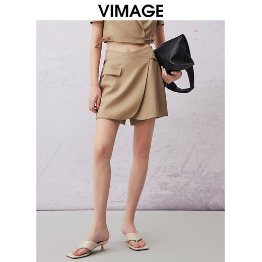 VIMAGE纬漫纪夏季新款时尚百搭短裤女裤裙V2105727 商品图5