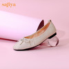 Safiya/索菲娅 2024春新款休闲蝴蝶结羊皮平软底浅口单鞋 SF41111083 商品缩略图3