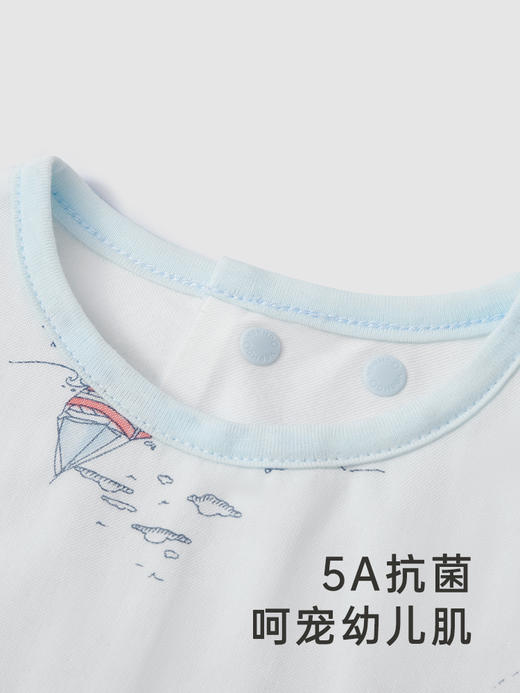 英氏婴儿三角巾口水巾围嘴2024新款新生宝宝饭兜围兜YLSBJ0Q086A 商品图3