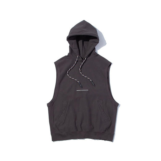 F/CE RE SWEAT HOODY VEST 中性款再生棉廓形连帽马甲 商品图3