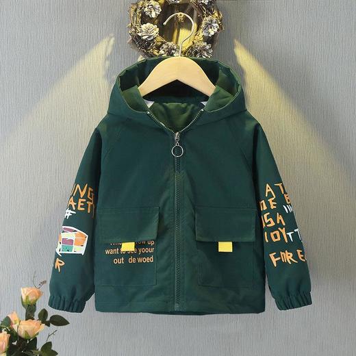 男童薄款外套连帽衣2024韩版新款冲锋衣春秋装春季儿童透气休闲服 商品图3