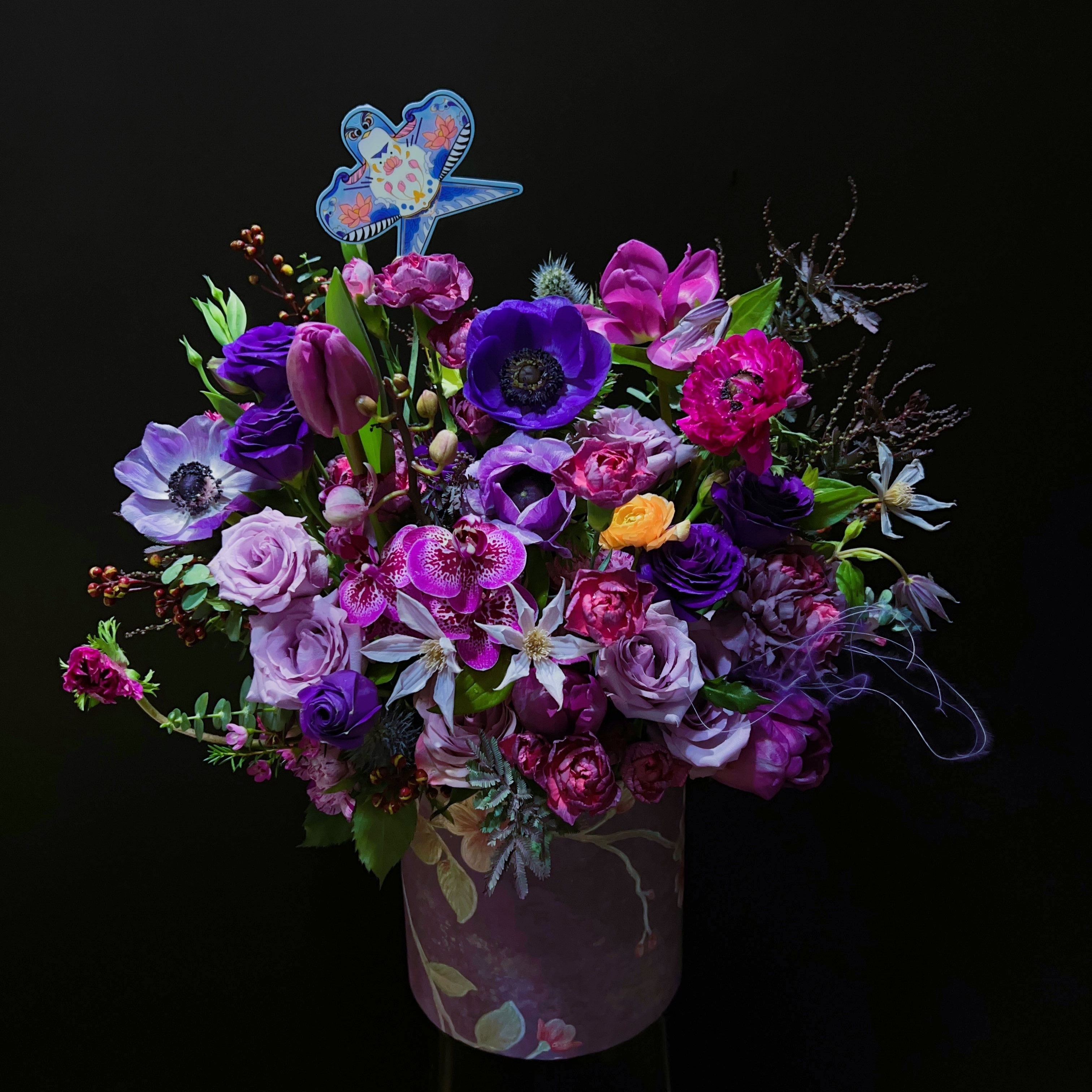 抱抱桶——紫气东来