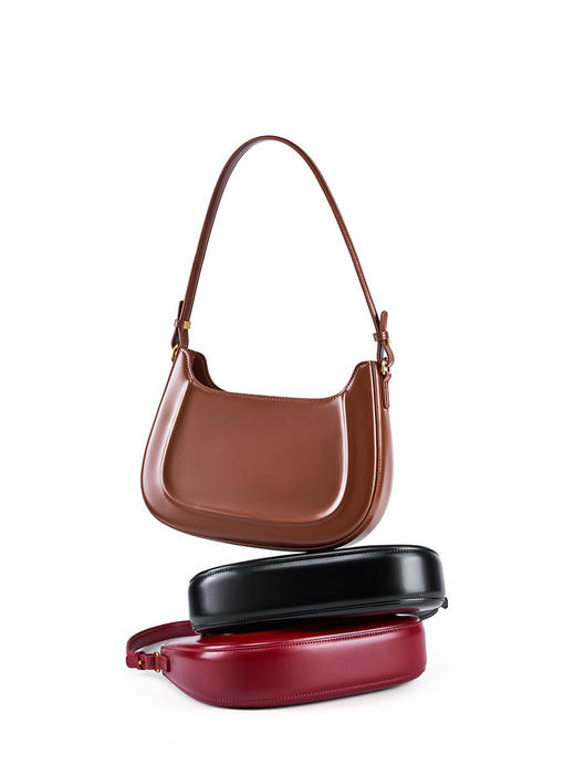 新春新款真皮复古马鞍包单肩斜跨女包 商品图4