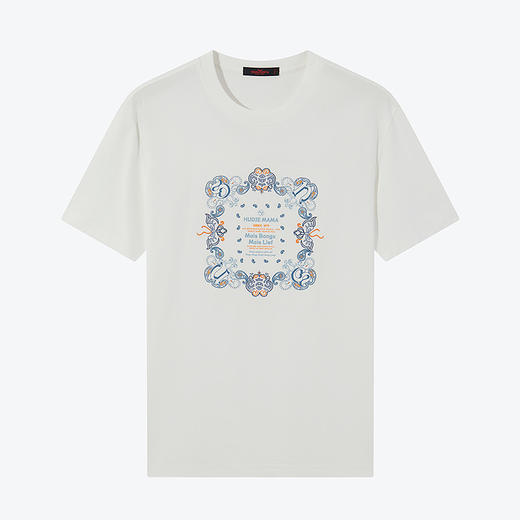 【非遗苗绣蝴蝶妈妈系列】柒牌短袖T恤男夏季薄款索罗纳休闲体恤	126T72740 商品图4