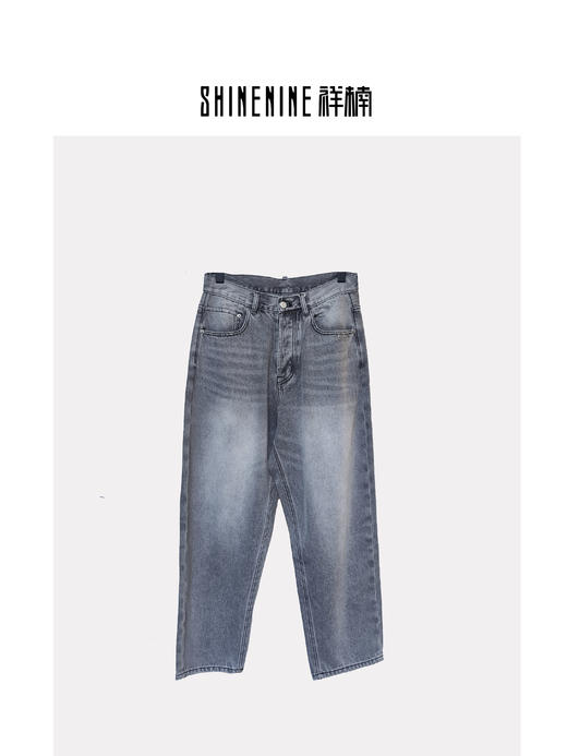 411531660复古做旧牛仔裤 商品图4