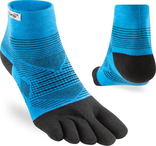 injinji五指袜中筒轻量路跑马拉松海军蓝NVY / 灰色GRR/ 蓝黑MAB /PAC海蓝/BLK纯黑/FER绿黑 商品图2